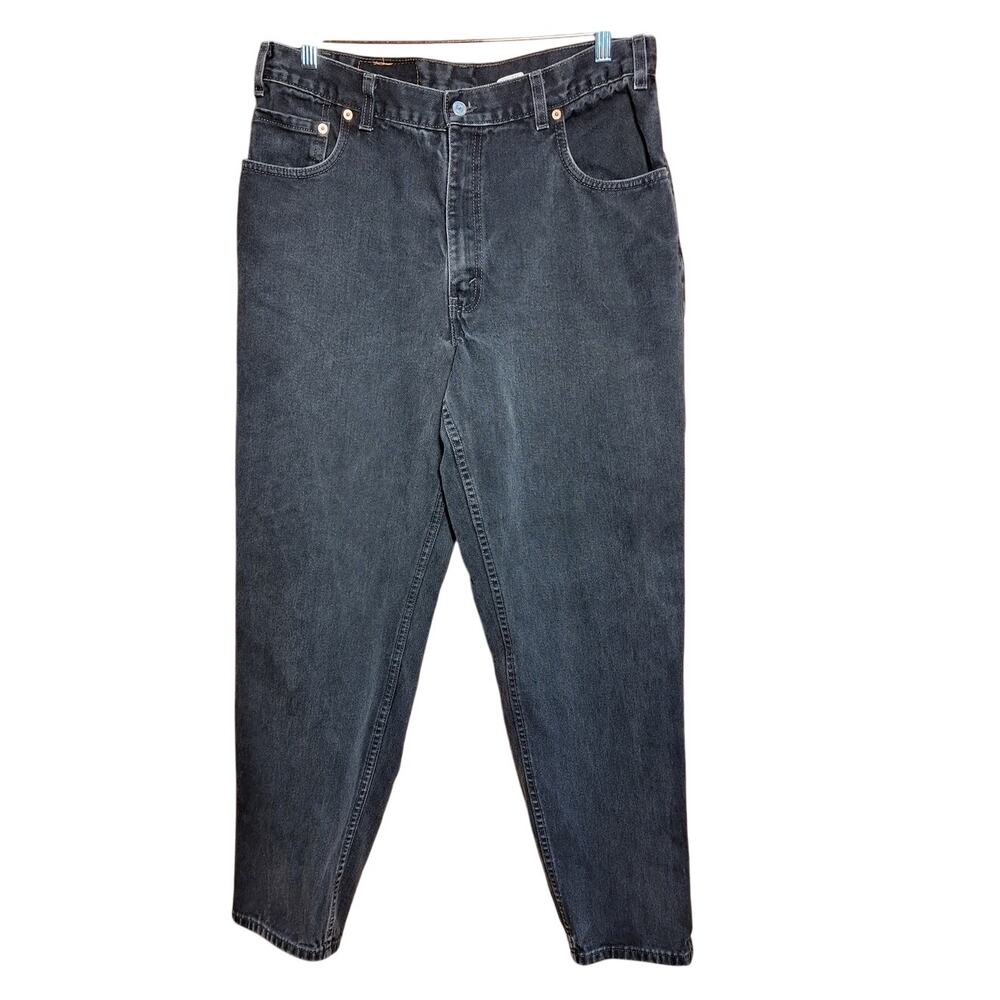 Levi's Vintage Black 560 loose fit tapered leg mens 36x34 Y2K 2000S grunge